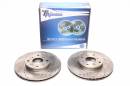 Тормозные диски 282mm с перфорацией и насечками Honda Prelude IV BB1 BB2 TA-TECHNIX EVOBS2253P