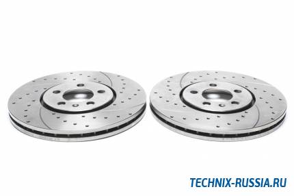 Тормозные диски 287,7 mm с перфорацией и насечками VW Vento TA-TECHNIX EVOBS2264P