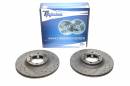 Тормозные диски 276mm с перфорацией и насечками Mitsubishi Pajero I Canvas TA-TECHNIX EVOBS2350P