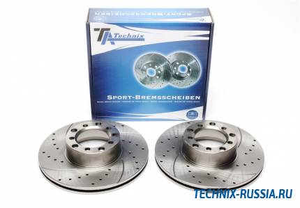 Тормозные диски 278mm с перфорацией и насечками Mercedes-Benz SL R107 TA-TECHNIX EVOBS2369P