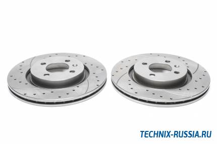 Тормозные диски 280 mm с перфорацией и насечками VW Golf II TA-TECHNIX EVOBS2374P