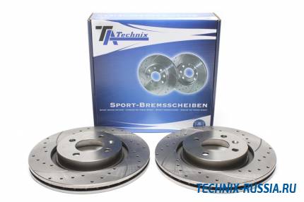 Тормозные диски 280 mm с перфорацией и насечками VW Golf II TA-TECHNIX EVOBS2374P