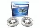 Тормозные диски 236mm с перфорацией и насечками Mitsubishi Colt III C50 TA-TECHNIX EVOBS2397P