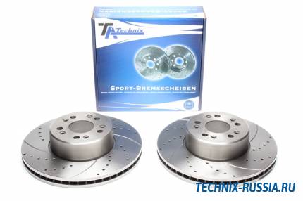 Тормозные диски 320mm с перфорацией и насечками Mercedes-Benz S-Klasse W140 / C140 TA-TECHNIX EVOBS2419P