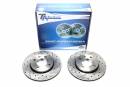 Тормозные диски 239mm с перфорацией и насечками VW Polo 6N2 TA-TECHNIX EVOBS2421P