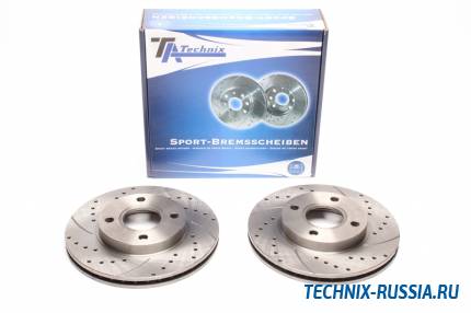 Тормозные диски 258mm с перфорацией и насечками Ford Fiesta IV JA_ JB TA-TECHNIX EVOBS2456P