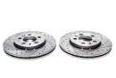Тормозные диски 256 mm с перфорацией и насечками VW Polo 9N TA-TECHNIX EVOBS2479P