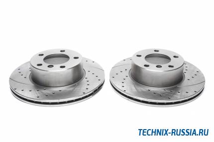 Тормозные диски 296 mm с перфорацией и насечками BMW 5er E39 TA-TECHNIX EVOBS2496P