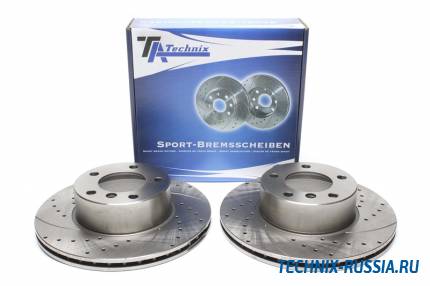 Тормозные диски 296 mm с перфорацией и насечками BMW 5er E39 TA-TECHNIX EVOBS2496P