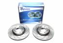 Тормозные диски 283mm с перфорацией и насечками Peugeot 605 TA-TECHNIX EVOBS2524P