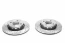 Тормозные диски 280mm с перфорацией и насечками Audi 80 B4 Cabriolet TA-TECHNIX EVOBS2525P