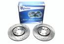 Тормозные диски 283mm с перфорацией и насечками Peugeot 306 Хетчбэк TA-TECHNIX EVOBS2526P