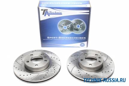 Тормозные диски 286mm с перфорацией и насечками Opel Omega B TA-TECHNIX EVOBS2533P
