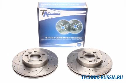 Тормозные диски 288mm с перфорацией и насечками VW Sharan TA-TECHNIX EVOBS2536P
