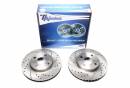 Тормозные диски 255mm с перфорацией и насечками Toyota Corolla Verso E12 TA-TECHNIX EVOBS2688P