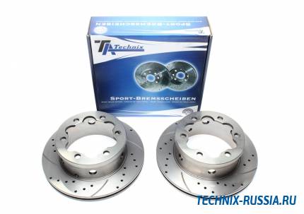 Тормозные диски 285mm с перфорацией и насечками VW LT 28-35 II Bus TA-TECHNIX EVOBS2716P