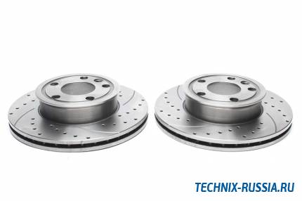 Тормозные диски 280 mm с перфорацией и насечками VW Transporter IV TA-TECHNIX EVOBS2723P