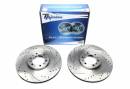 Тормозные диски 314mm с перфорацией и насечками Mitsubishi Pajero Sport I TA-TECHNIX EVOBS2796P