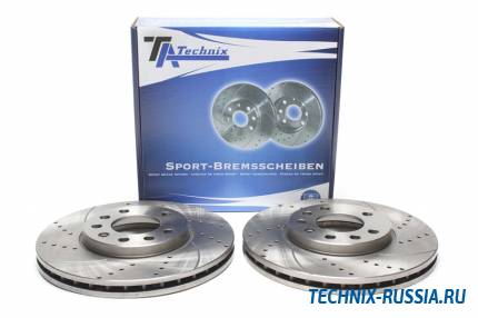 Тормозные диски 280 mm с перфорацией и насечками Opel Corsa C TA-TECHNIX EVOBS2798P
