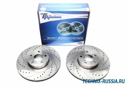 Тормозные диски 294mm с перфорацией и насечками Subaru Outback BM BR TA-TECHNIX EVOBS2828P