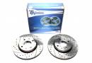 Тормозные диски 281mm с перфорацией и насечками Volvo S40 I TA-TECHNIX EVOBS2831P