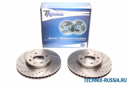 Тормозные диски 280mm с перфорацией и насечками Volvo 850 TA-TECHNIX EVOBS2832P