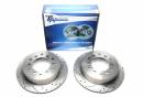 Тормозные диски 312mm с перфорацией и насечками Toyota Land Cruiser 90 TA-TECHNIX EVOBS2858P