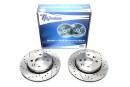Тормозные диски 258mm с перфорацией и насечками Kia Shuma II седан TA-TECHNIX EVOBS2872P
