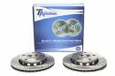 Тормозные диски 256mm с перфорацией и насечками VW Passat B5 4 Motion TA-TECHNIX EVOBS2913P