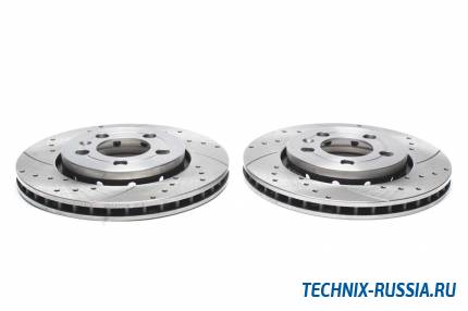 Тормозные диски 256 mm с перфорацией и насечками VW New Beetle TA-TECHNIX EVOBS2915P