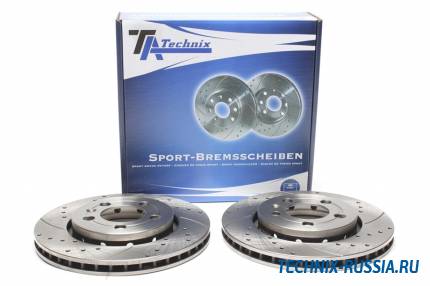 Тормозные диски 256 mm с перфорацией и насечками VW New Beetle TA-TECHNIX EVOBS2915P