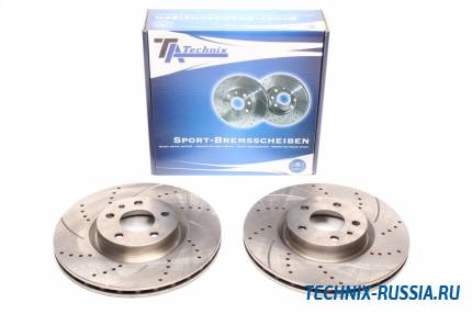Тормозные диски 284mm с перфорацией и насечками Alfa Romeo 156 TA-TECHNIX EVOBS2937P