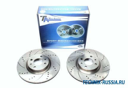Тормозные диски 284mm с перфорацией и насечками Alfa Romeo 155 TA-TECHNIX EVOBS2938P