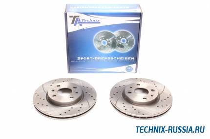 Тормозные диски 257mm с перфорацией и насечками Alfa Romeo Mito TA-TECHNIX EVOBS2946P