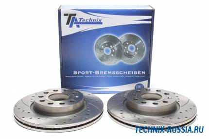 Тормозные диски 280 mm с перфорацией и насечками VW Jetta VI TA-TECHNIX EVOBS2957P