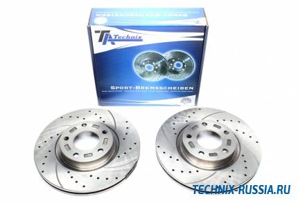 Тормозные диски 300mm с перфорацией и насечками Mazda 5 CW TA-TECHNIX EVOBS2964P