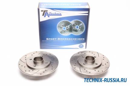 Тормозные диски 238mm с перфорацией и насечками Renault Clio II TA-TECHNIX EVOBS3190P