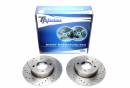Тормозные диски 239mm с перфорацией и насечками VW Polo 86/86C TA-TECHNIX EVOBS4026P