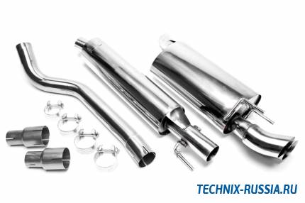 Выхлоп catback из нержавеющей стали 2x76mm DTM Opel Corsa B TA-TECHNIX EVOCOBAED76