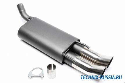 Спортивный глушитель 2x76mm DTM Opel Corsa B 1,0/1,2/1,4/1,6 GSI 16V TA-TECHNIX EVOCOBED76