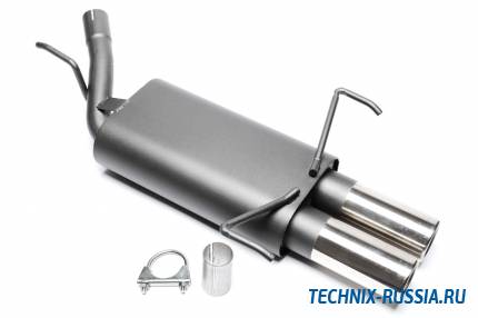 Спортивный глушитель 2x76mm Opel Corsa C 1.0-1.7 CDTI TA-TECHNIX EVOCOCE276