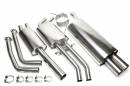 Выхлоп catback из нержавеющей стали 2x76mm BMW 3er Serie E46 TA-TECHNIX EVOE466AE276