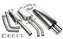 Выхлоп catback из нержавеющей стали 2x76mm BMW 3er Serie E46 TA-TECHNIX EVOE466AE276S