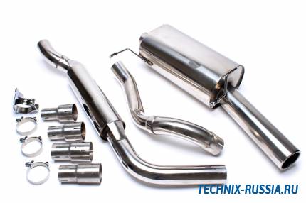 Выхлоп catback из нержавеющей стали 1x70mm VW Scirocco II TA-TECHNIX EVOG1AE70