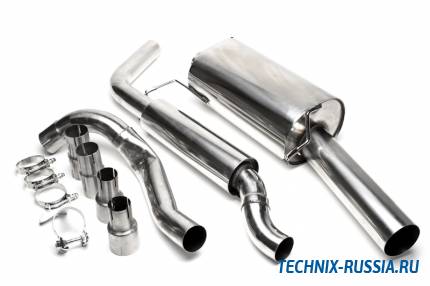 Выхлоп catback из нержавеющей стали 1x70mm VW Scirocco II TA-TECHNIX EVOG1AE70S