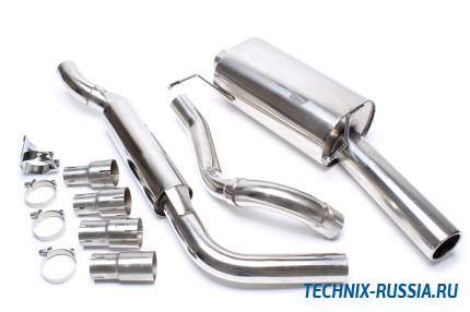 Выхлоп catback из нержавеющей стали 1x90mm VW Scirocco II TA-TECHNIX EVOG1AE90
