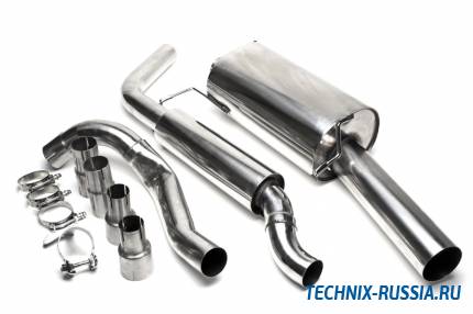 Выхлоп catback из нержавеющей стали 1x90mm VW Scirocco II TA-TECHNIX EVOG1AE90S