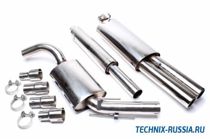 Выхлоп catback из нержавеющей стали 2x76mm VW Golf II TA-TECHNIX EVOG2AE276