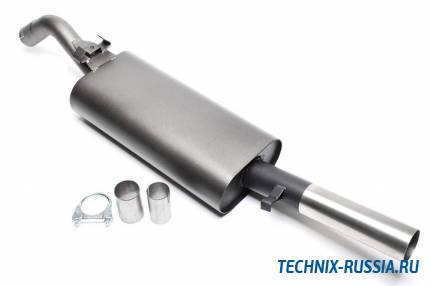 Спортивный глушитель 1x60mm VW Golf II 1,1 /1,3/1,6/1,6D/1,8 TA-TECHNIX EVOG2E60