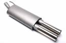 Спортивный глушитель 2x76mm VW Golf III / Colf III Cabrio 1.4/1.6/1.8/2.0GTI-8V/1.9TD TA-TECHNIX EVOG3E276